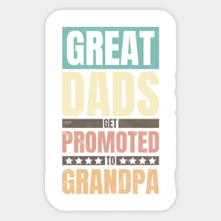 Dad Promoted To Grandpa Sticker